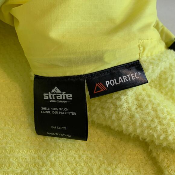 Strafe Jacket Womens S Small Bright Yellow Polartec Full Zip Soft Fleece Lined - Picture 12 of 14